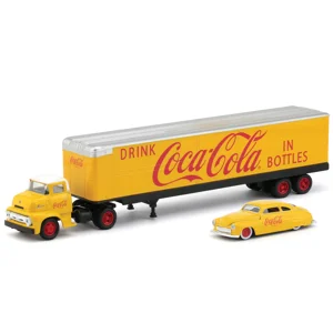 M2 Coca-Cola '56 Ford COE W/ '49 Mercury Diecast