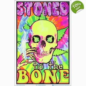 Stoned To The Bone Blacklight Poster 23