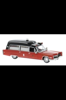 Chicago F.D. 1966 Cadillac Ambulance 1/87 Diecast
