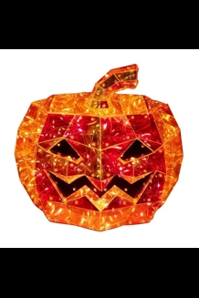 200-Light Micro LED Holographic Jack-O-Lantern