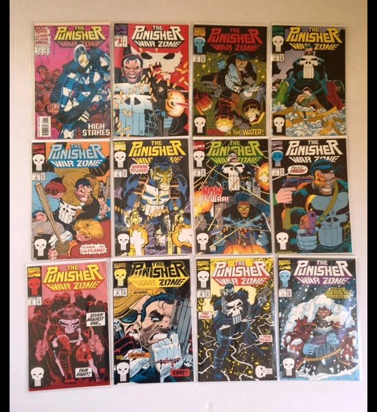 The Punisher War Zone 1994-95 Comic Books