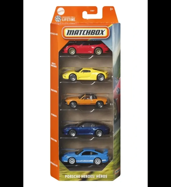 Matchbox Porsche Heroes 5 PC Set