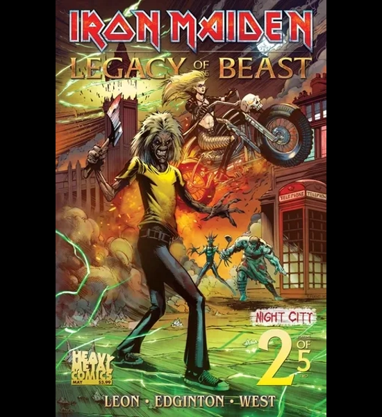 Iron Maiden Legacy Of The Beast Night City June -2- Comic Book