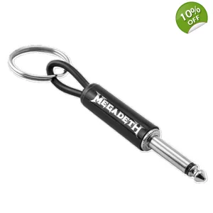 Megadeth Logo Guitar Plug Keychain