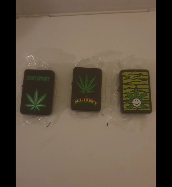 Pot Leaf Butane Lighters - 3 Design Options