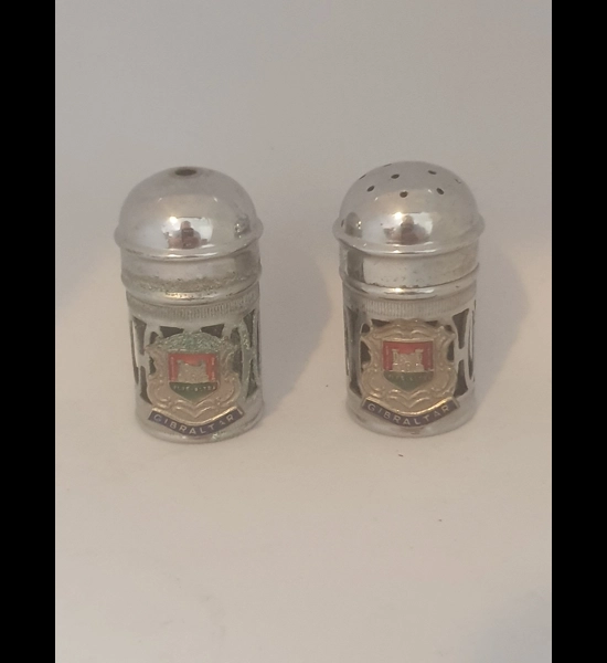 Small Vintage Gibraltar Salt & Pepper Shakers