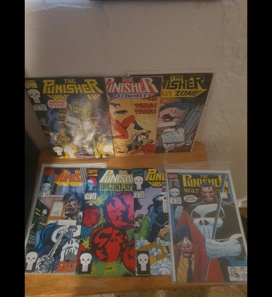 The Punisher Marvel Comic Book Series - 1992 - 7 Books