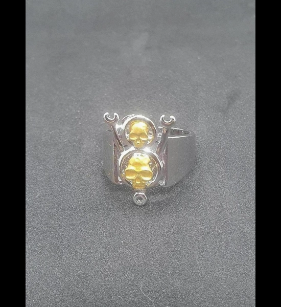 V8 Skull/Wrench Ring - SZ 11