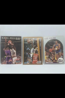 3 Karl Malone Basketball card Lot