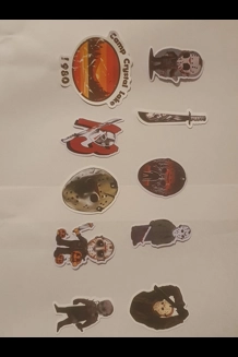 10 PC Friday The 13th Stickers