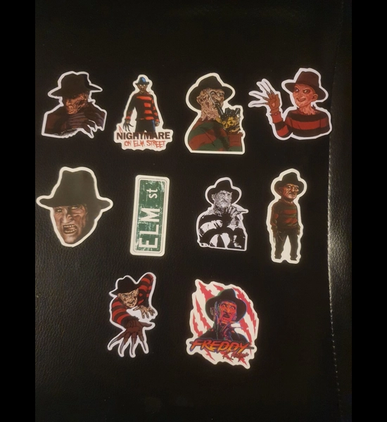 10 PC Nightmare On Elm St. Stickers - Series 1