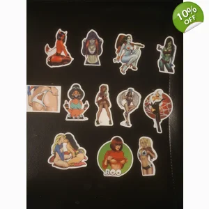 12 PC Cartoon Girls Stickers - Series 1