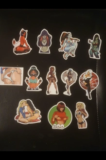12 PC Cartoon Girls Stickers - Series 1