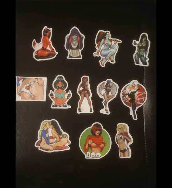 12 PC Cartoon Girls Stickers - Series 1
