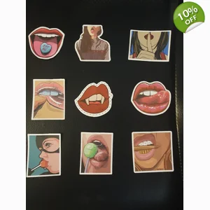 9 PC Lips Stickers Series 1
