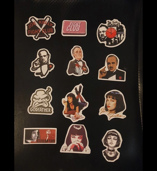 12 PC Misc. Movie Stickers Series 2