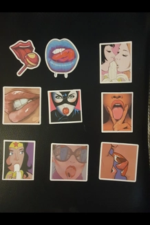 9 PC Lips Stickers Series 2