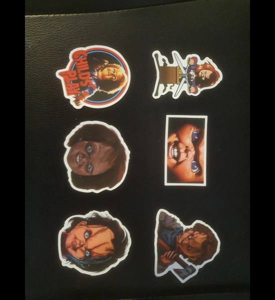 6 PC Chucky Stickers Series 1