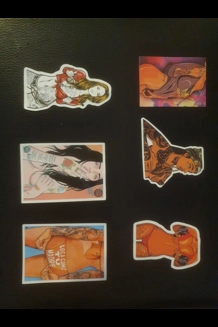 6 PC Tattoo Girl Series 1