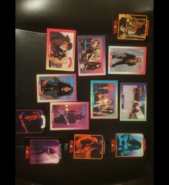 12 PC 80's Bands Trading Cards