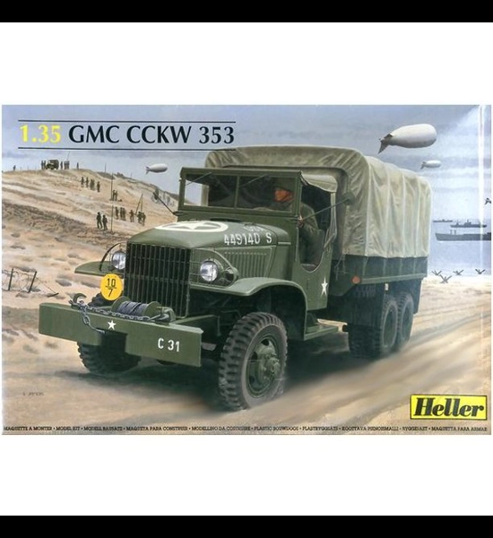 Heller 1.35 GMC CCKW 353 Model Kit