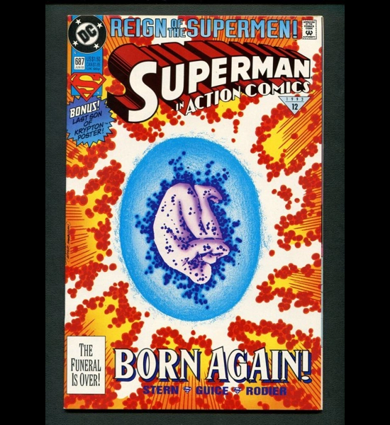 Superman Born Again - 687 - June 1993 Comic
