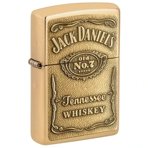 Jack Daniels Label Emblem - HP Brass Zippo Lighter