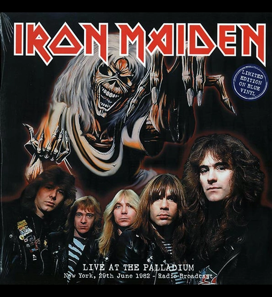Iron Maiden Live At The Palladium N.Y. 1982 Limited Edition Blue Vinyl LP