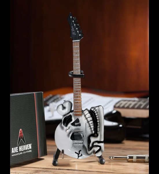 Axe Heaven C.C. DeVille B.C. Rich Skull Miniature Guitar