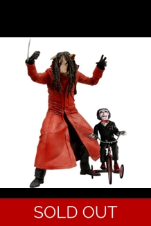 NECA Saw 3 Jigsaw Killer W/Puppet & Tricycle Action Figure