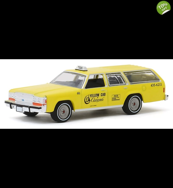 G.L. Coronado, CA. Yellow Cab '88 Ford Wagon