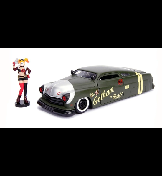 Jada Toys 1951 Mercury With Harley Quinn 1/24 Diecast
