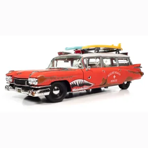 1959 Cadillac Eldorado Ambulance Surf Shark 1/18 Diecast