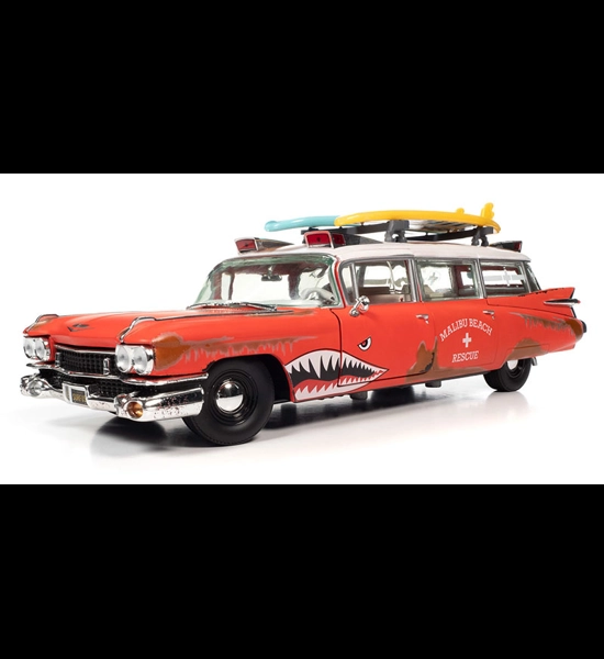 1959 Cadillac Eldorado Ambulance Surf Shark 1/18 Diecast