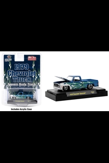 1979 Chevrolet Silverado Square Body Blue Flames Diecast
