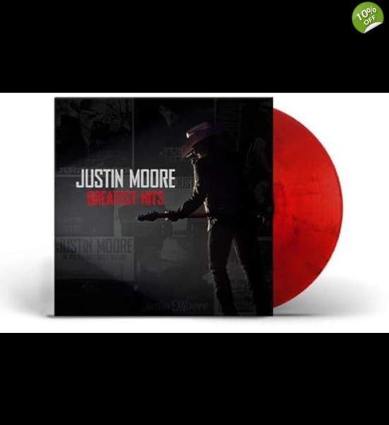 Justin Moore - Greatest Hits Red Smoke Vinyl LP