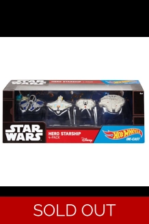 Hot Wheels Star Wars Hero Starship 4 PK