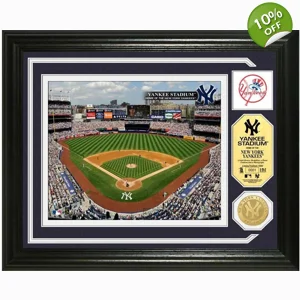 New York Yankees Single Coin Stadium Framed Photo Mint