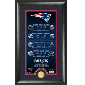 New England Patriots Legacy Bronze Coin Photo Mint