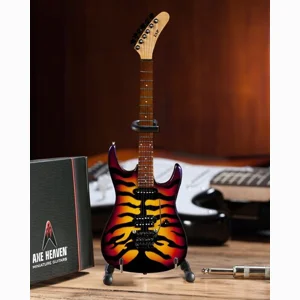 Axe Heaven George Lynch Sunburst Tiger Miniature Guitar
