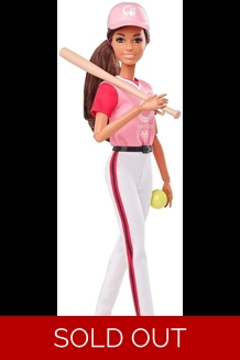 Barbie Softball Olympic Doll W/Accessories