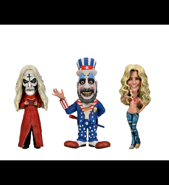NECA House Of 1000 Corpses Little Big Head 3 PK Figures