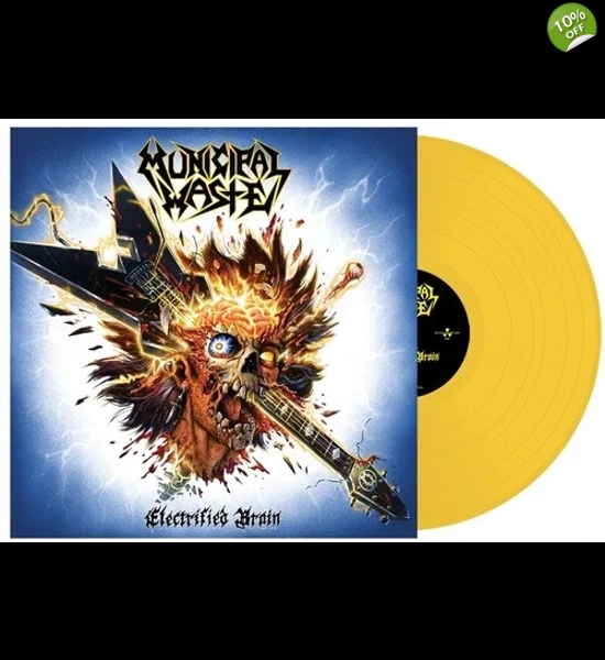 Municipal Waste - Electrified Brain Limited Edition Yellow Vinyl LP