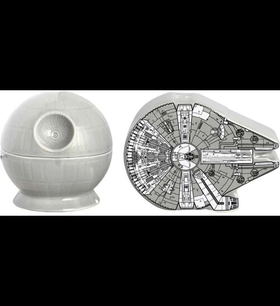 Star Wars Falcon/Death Star Salt & Pepper Shakers