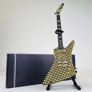 Axe Heaven Rick Nielsen Checkered EXP Hammer Guitar Miniature