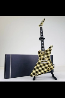 Axe Heaven Rick Nielsen Checkered EXP Hammer Guitar Miniature
