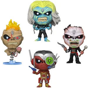 Iron Maiden - Eddie Glow-In-Dark 4 PK POP Rocks