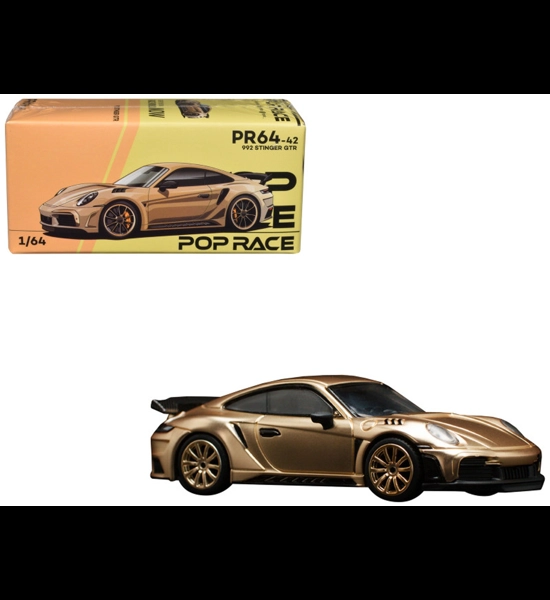 POP Race 992 Stinger GTR Gold 1/64 Diecast