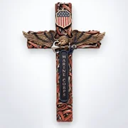 Marine Eagle Wall Cross