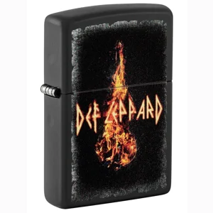 Def Leppard Guitar On Fire Zippo Lighter